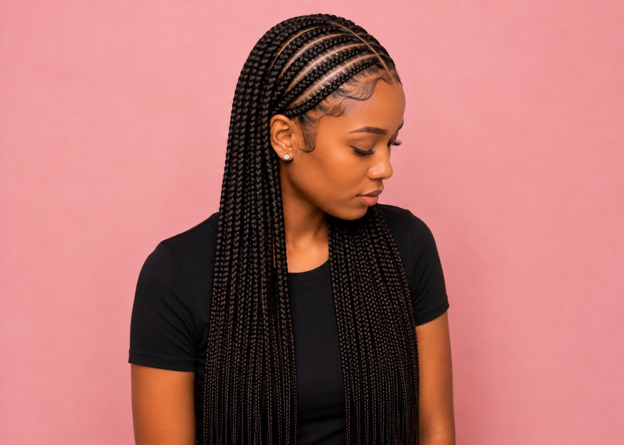 Braids Medium Size Waist Length